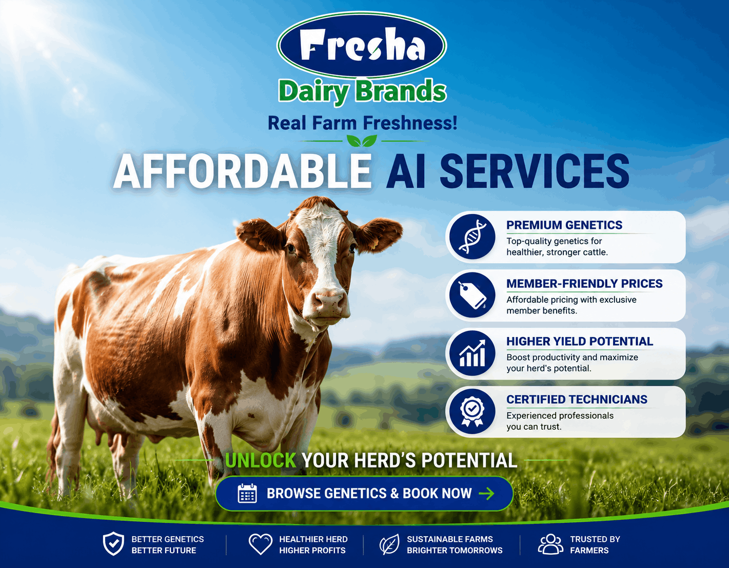 Fresha Artificial Insemination Breeding Services Section Background Showcase